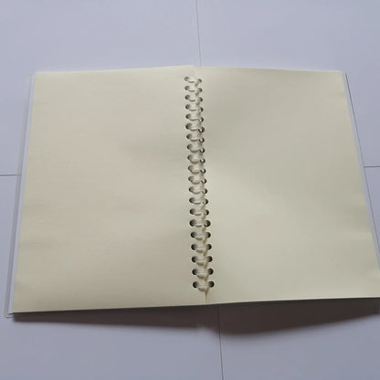 A5 Modern Initial Lined Page Spiral Notebook