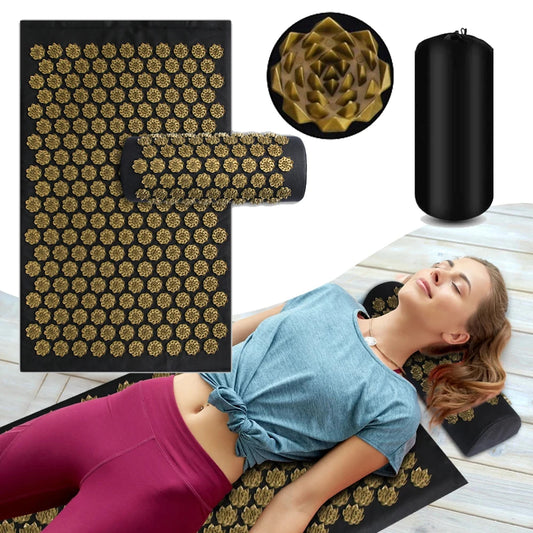 Acupressure Yoga Mat Cushion Sensi Massage Body Needles With Spikes Pillow Foot Massager Fitness Pilates